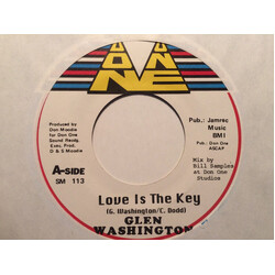 Glen Washington Love Is The Key USED VINYL 7INCH 45 RPM SINGLE