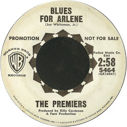The Premiers Blues For Arlene USED VINYL 7INCH 45 RPM PROMO