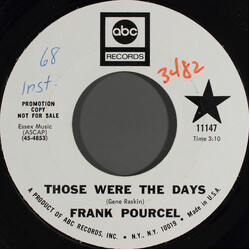 Franck Pourcel Those Were The Days USED VINYL 7INCH 45 RPM PROMO