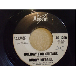 Buddy Merrill Holiday For Guitars USED VINYL 7INCH 45 RPM SINGLE PROMO