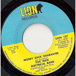 Five Man Electrical Band Money Back Guarantee / Find The One USED VINYL 7INCH 45 RPM