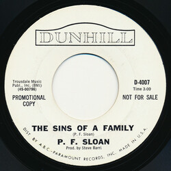 P.F. Sloan The Sins Of A Family / This Mornin' USED VINYL 7INCH 45 RPM SINGLE PROMO