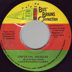 Cakeman / Mad Cobra Under The Pressure USED VINYL 7INCH SINGLE