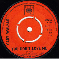 Gary Walker You Don't Love Me USED VINYL 7INCH 45 RPM SINGLE