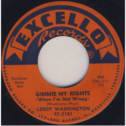 Leroy Washington (2) Gimmie My Rights (When I'm Not Wrong) / My Chinatown Gal USED VINYL 7INCH 45 RPM SINGLE