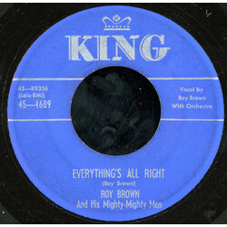 Roy Brown & His Mighty-Mighty Men Everything's All Right / Lonesome Lover USED VINYL 7INCH 45 RPM