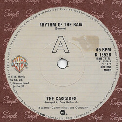 The Cascades (2) Rhythm Of The Rain Vinyl 7" USED