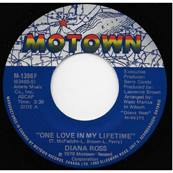 Diana Ross One Love In My Lifetime USED VINYL 7INCH 45 RPM SINGLE