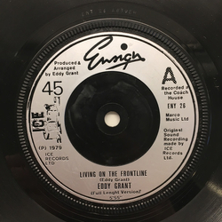 Eddy Grant Living On The Frontline (Full Length Version) Vinyl 7" USED
