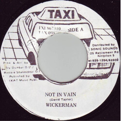 Wickerman Not In Vain USED VINYL 7INCH 45 RPM SINGLE