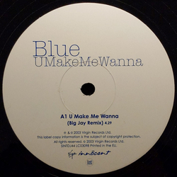 Blue (5) U Make Me Wanna Vinyl 12" USED