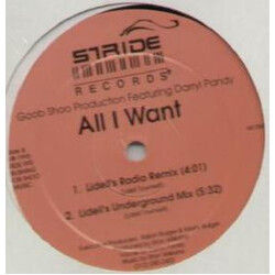 Goob Shoo Production / Darryl Pandy All I Want USED VINYL 12INCH 33 S RPM