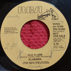 Alabama Old Flame USED VINYL 7INCH 45 RPM PROMO