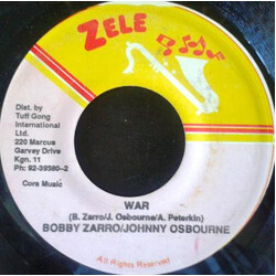 Bobby Zarro / Johnny Osbourne War USED VINYL 7INCH 45 RPM