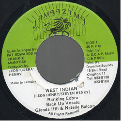 Ranking Cobra West Indian USED VINYL 7INCH 45 RPM
