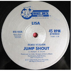 Lisa (2) Jump Shout USED VINYL 12INCH 45 RPM
