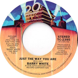 Barry White Just The Way You Are USED VINYL 7INCH 45 RPM SINGLE STYRENE