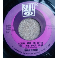Jimmy Ruffin Gonna Keep On Tryin' Till I Win Your Love / Sad And Lonesome Feeling USED VINYL 7INCH