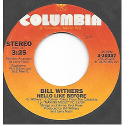 Bill Withers Hello Like Before / Family Table USED VINYL 7INCH 45 RPM
