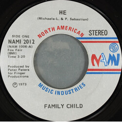 Family Child He USED VINYL 7INCH 45 RPM SINGLE STEREO
