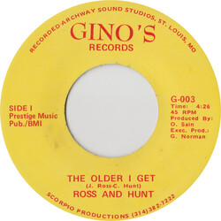 Charles Hunt And James Ross The Older I Get USED VINYL 7INCH 45 RPM
