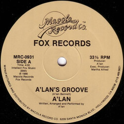 A'lan "The Fox" Bennett A'lan's Groove USED VINYL 12INCH 33 S RPM