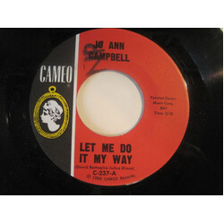 Jo Ann Campbell Let Me Do It My Way USED VINYL 7INCH 45 RPM