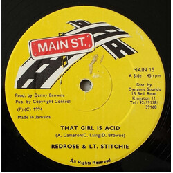 Anthony Red Rose / Lieutenant Stitchie That Girl Is Acid USED VINYL 12INCH 45 RPM
