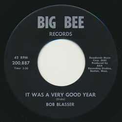Bob Blasser It Was A Very Good Year USED VINYL 7INCH 45 RPM SINGLE