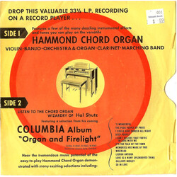 Hal Shutz The Hammond Chord Organ USED VINYL 7INCH 33 S RPM STYRENE MONO