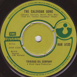 Trinidad Oil Company The Calendar Song (January, February, March, April, May) VINYL 7" USED