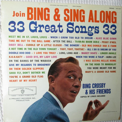 Bing Crosby Join Bing & Sing Along Vinyl LP USED