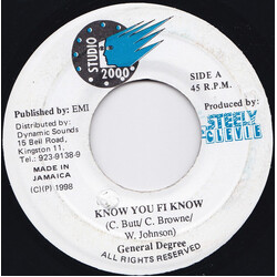 General Degree Know You Fi Know USED VINYL 7INCH 45 RPM
