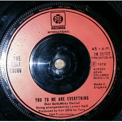 The Real Thing You To Me Are Everything USED VINYL 7INCH 45 RPM SINGLE