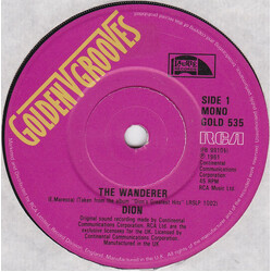 Dion (3) The Wanderer USED VINYL 7INCH 45 RPM SINGLE MONO