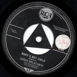 Harry Belafonte Mary's Boy Child USED VINYL 7INCH SINGLE