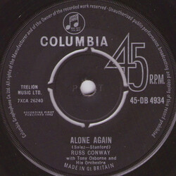 Russ Conway Alone Again VINYL 7" USED