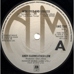 Andy Fairweather-Low Wide Eyed And Legless USED VINYL 7INCH 45 RPM SINGLE