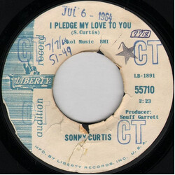 Sonny Curtis I Pledge My Love To You / Bo-Diddley Bach USED VINYL 7INCH 45 RPM PROMO