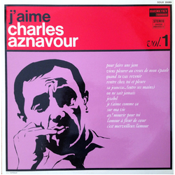 Charles Aznavour J'Aime Charles Aznavour (Vol. 1) Vinyl LP USED
