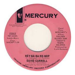 David Carroll And His Kookettes Hey-Ba-Ba-Re-Bop USED VINYL 7INCH 45 RPM SINGLE PROMO