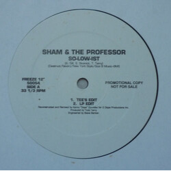 Sham & The Professor So-Low-Ist USED VINYL 12INCH 33 S RPM PROMO