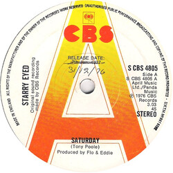 Starry Eyed And Laughing Saturday / Believe USED VINYL 7INCH PROMO