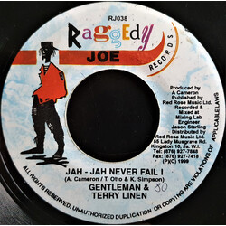 Gentleman / Terry Linen Jah - Jah Never Fail I USED VINYL 7INCH 45 RPM