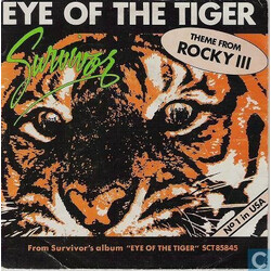 Survivor Eye Of The Tiger USED VINYL 7INCH 45 RPM SINGLE