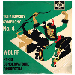 Pyotr Ilyich Tchaikovsky / Albert Wolff / Orchestre De La Société Des Concerts Du Conservatoire Symphony No. 4 Vinyl LP USED