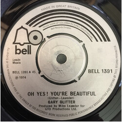 Gary Glitter Oh Yes! You're Beautiful USED VINYL 7INCH 45 RPM SINGLE