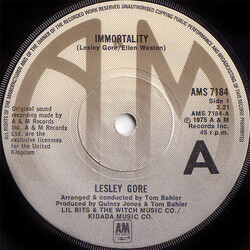 Lesley Gore Immortality USED VINYL 7INCH 45 RPM SINGLE STEREO