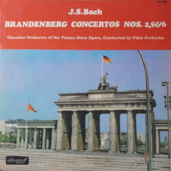 Johann Sebastian Bach / Chamber Orchestra Of The Vienna State Opera / Felix Prohaska Brandenberg Concertos Nos 2, 5 & 6 Vinyl LP USED