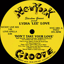 Stardom Groove / Lydia Lee Love Don't Take Your Love USED VINYL 12INCH 33 S RPM SINGLE STEREO